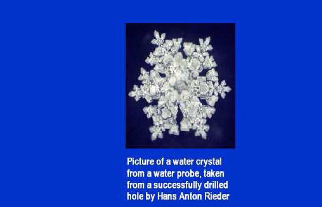 water crystal/ Hans-Anton Rider/ Dr. Emoto´s lab in Europe water crystal/ Hans-Anton Rider/ Dr. Emoto´s lab in Europe